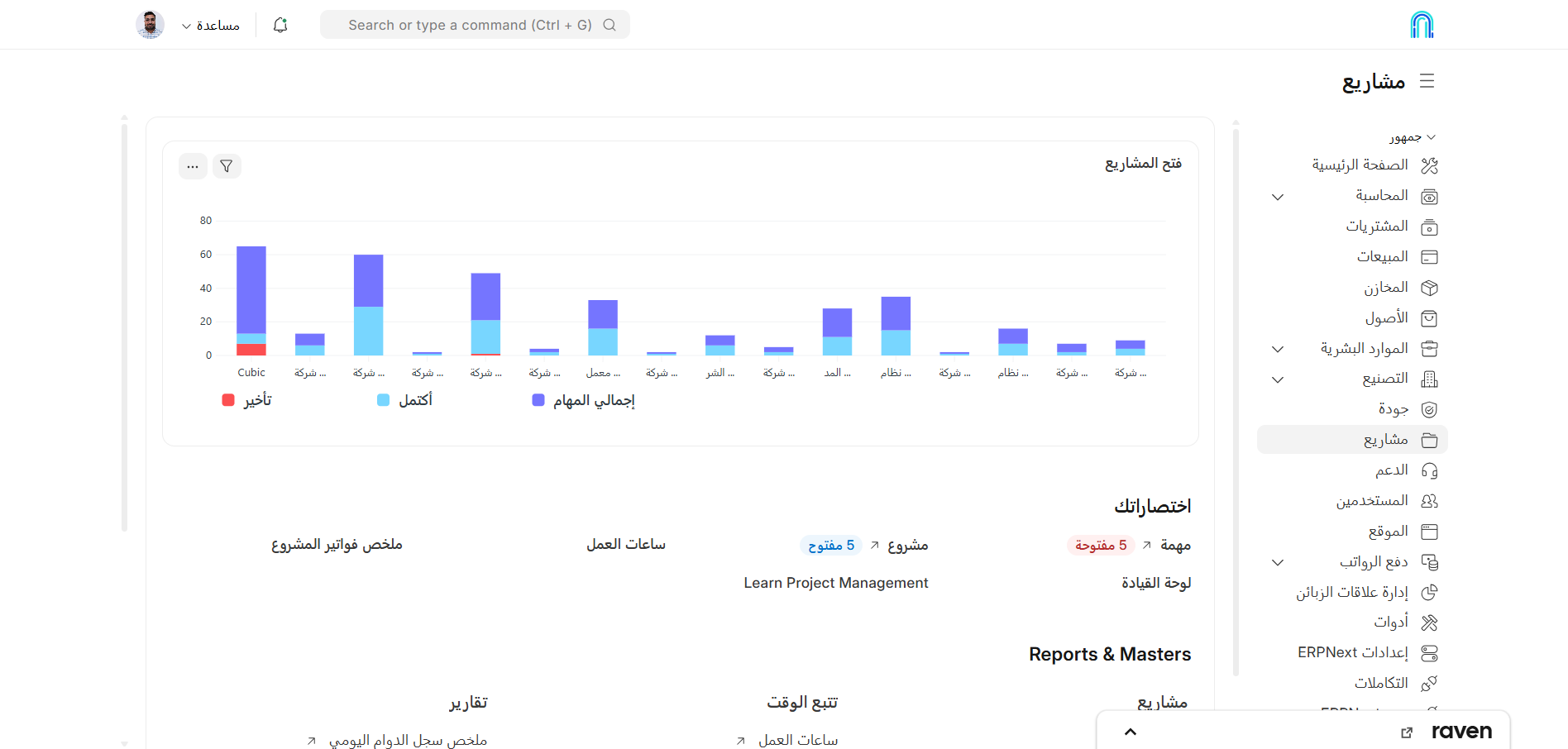 ادارة المشاريع